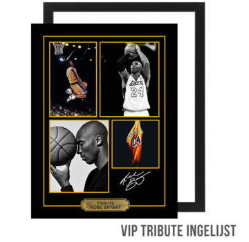 Allernieuwste.nl® Canvas Schilderij VIP Tribute Prof Basketballer Kobe Bryant - INGELIJST - 30 x 40 cm