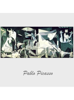 Allernieuwste.nl® Canvas Schilderij Pablo Picasso: Guernica - 60 x 140 cm