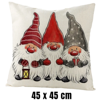 Allernieuwste.nl® Kussenhoes Kerst 3 Dwergen - 45 x 45 cm