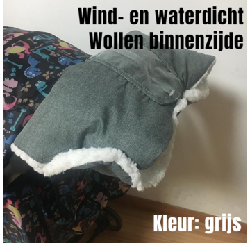 Allernieuwste.nl® Kinderwagen Handschoenen - 2-in-1 - kleur Grijs