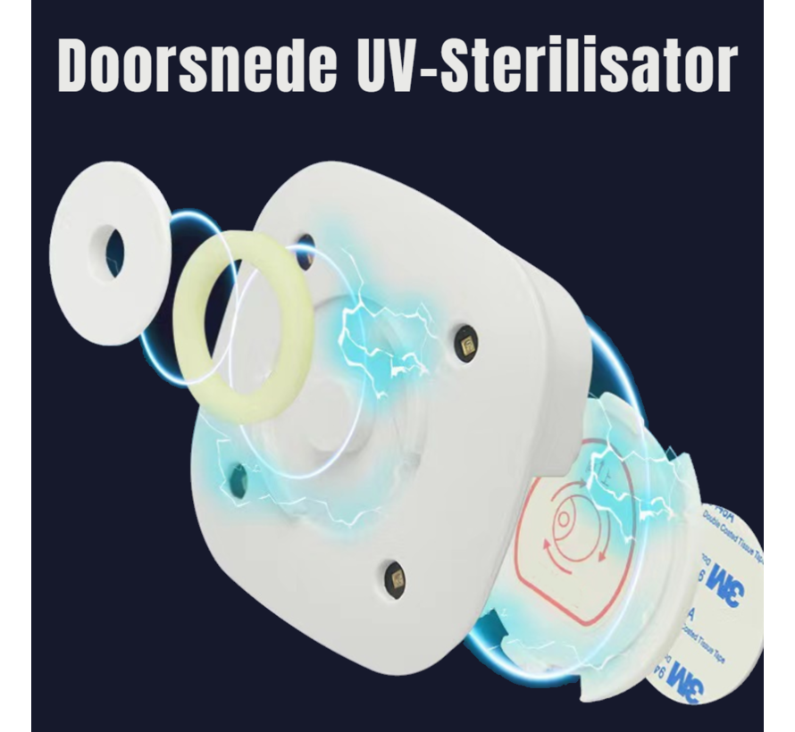 Allernieuwste.nl® UV Toilet Sterilisator WC Desinfectie - 99.9% Anti Bacterie - Schoon Fris Steriel - Ultraviolette Sterilisatie met 4x Aroma Therapie