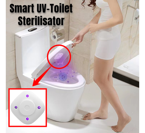 Allernieuwste.nl® Allernieuwste.nl® UV Toilet Sterilisator WC Desinfectie - 99.9% Anti Bacterie - Schoon Fris Steriel - Ultraviolette Sterilisatie met 4x Aroma Therapie