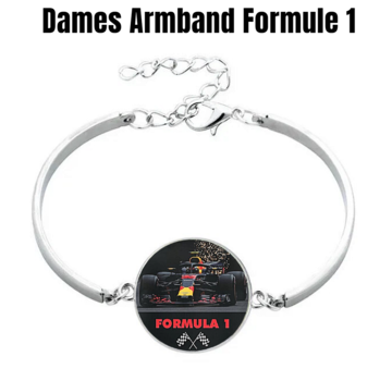 Allernieuwste.nl® Dames Armband Formule 1 Racing F1 - Zilver **