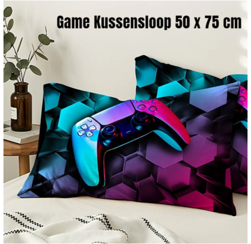 Allernieuwste.nl® Kussensloop Bed GAME CONSOLE - 50 x 75 cm