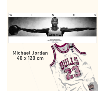 Allernieuwste.nl® Canvas Schilderij 5-luik Michael Jordan Wings - 80 x 150 cm
