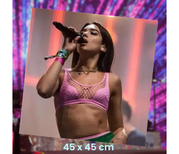 Allernieuwste.nl® Kussenhoes Dua Lipa - 45 x 45 cm