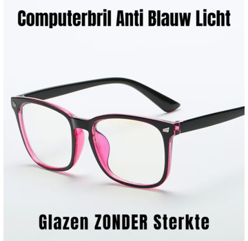 Allernieuwste.nl® Vierkante Unisex Anti Blauw Licht Computerbril - Anti BlueLight