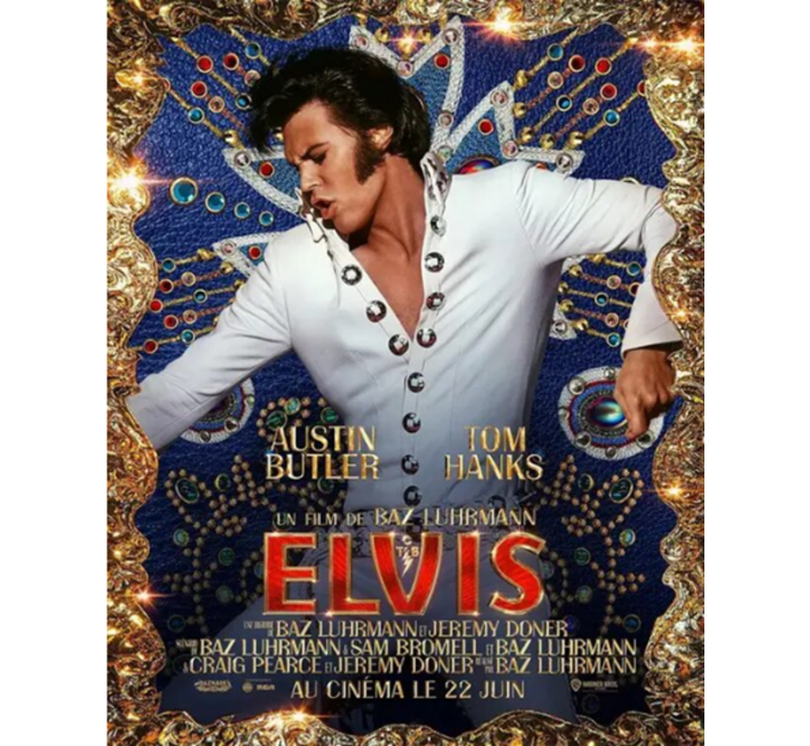 Allernieuwste.nl® Canvas Schilderij 2022 Elvis Film 1 - Poster - Elvis Presley - 50 x 70 cm - Kleur