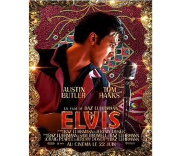 Allernieuwste.nl® Canvas Schilderij 2022 Elvis The Movie 2 - 50 x 70 cm