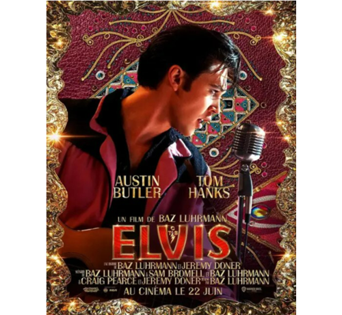 Allernieuwste.nl® Allernieuwste.nl® Canvas Schilderij 2022 Elvis Film 2 - Poster - Elvis Presley - 50 x 70 cm - Kleur