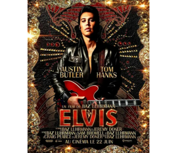 Allernieuwste.nl® Canvas Schilderij 2022 Elvis The Movie 3 - 50 x 70 cm