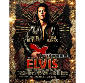 Allernieuwste.nl® Canvas Schilderij 2022 Elvis The Movie 3 - 50 x 70 cm