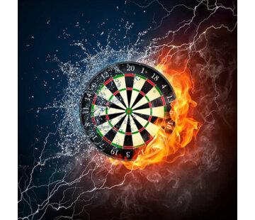 Allernieuwste.nl® Canvas Schilderij DARTS LOVER - 50 x 50 cm