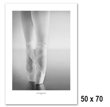 Allernieuwste.nl® Canvas Schilderij BALLET LEGS - 50 x 70 cm