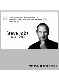 Allernieuwste.nl® Canvas Schilderij Steve Jobs Motivatie - 30 x 45 cm