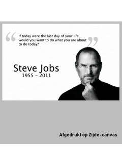 Allernieuwste.nl® Canvas Schilderij Steve Jobs Motivatie - 50 x 75 cm