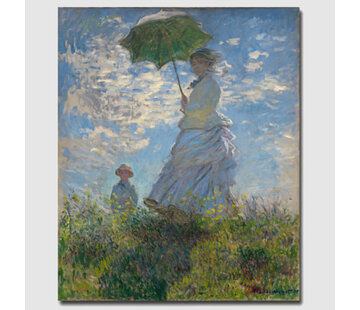 Allernieuwste.nl® Canvas Schilderij CLAUDE MONET: Madame Monet and her Son - 50 x 60 cm