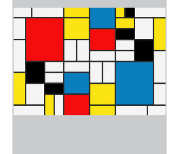 Allernieuwste.nl® Canvas Schilderij Pieter Cornelis Mondriaan De Stijl - 75 x 105 cm