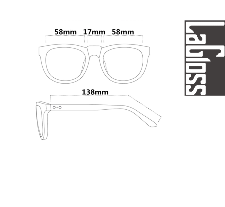 Lagloss® RETRO Witte Dames Zonnebril Trend 2022- Wit montuur- Lenskleur Zwart - Gepolariseerd