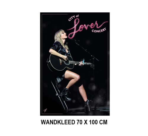 Allernieuwste.nl Allernieuwste.nl® Taylor Alison Swift Wandkleed Wandtapijt Wanddecoratie Muurkleed Tapestry - Muziek - Kleur - 70 x 100 cm