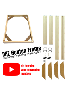 Allernieuwste.nl Houten Frame voor Canvas Doek - 70 x 50 cm