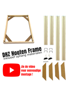 Nieuw Houten Frame voor Canvas Doek - 80 x 60 cm