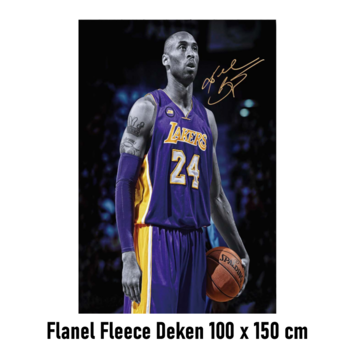 Allernieuwste.nl Kobe Bryant Flanel Fleece Plaid Deken - 100 x 150 cm