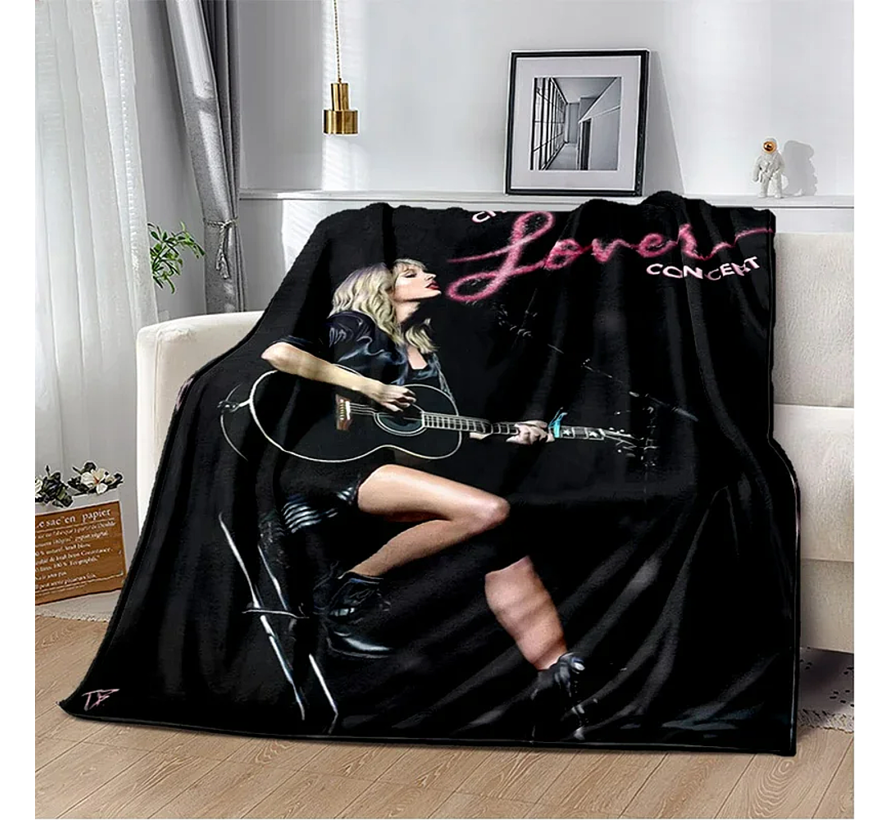 Allernieuwste.nl® Taylor Alison Swift Flanel Fleece Plaid Deken - Superzachte Flanellen Pluche Deken Flannel - Muziek - Kleur - 100 x 150 cm