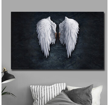 Allernieuwste.nl Canvas Schilderij Engelen Vleugels - 75 x 120 cm