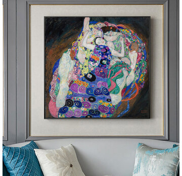 Allernieuwste.nl Canvas Schilderij Gustav Klimt: De Maagd - 70 x 70 cm