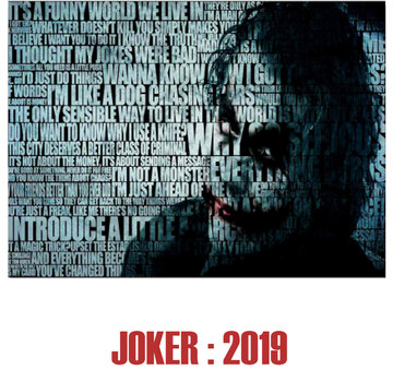 Allernieuwste.nl Canvas Schilderij De Joker 2019 - 50 x 75 cm