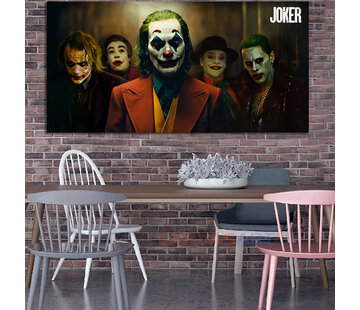 Allernieuwste.nl Canvas Schilderij Joker Film 2019 - 50 x 100 cm
