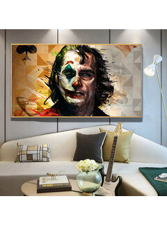 Allernieuwste.nl Canvas Schilderij Joker 2019 Movie - 60 x 110 cm