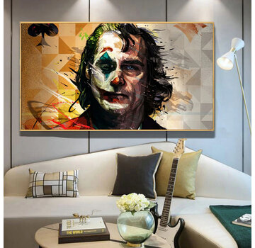 Allernieuwste.nl Canvas Schilderij Joker 2019 Movie - 60 x 110 cm