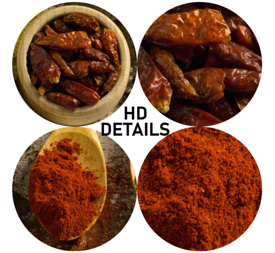 Allernieuwste.nl® Canvas Schilderij Keuken Kruiden en Specerijen - Kunst - Realistisch - 50 x 70 cm - Kleur