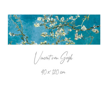 Allernieuwste.nl Canvas Schilderij Vincent Van Gogh: Almond Blossom - 40 x 120 cm