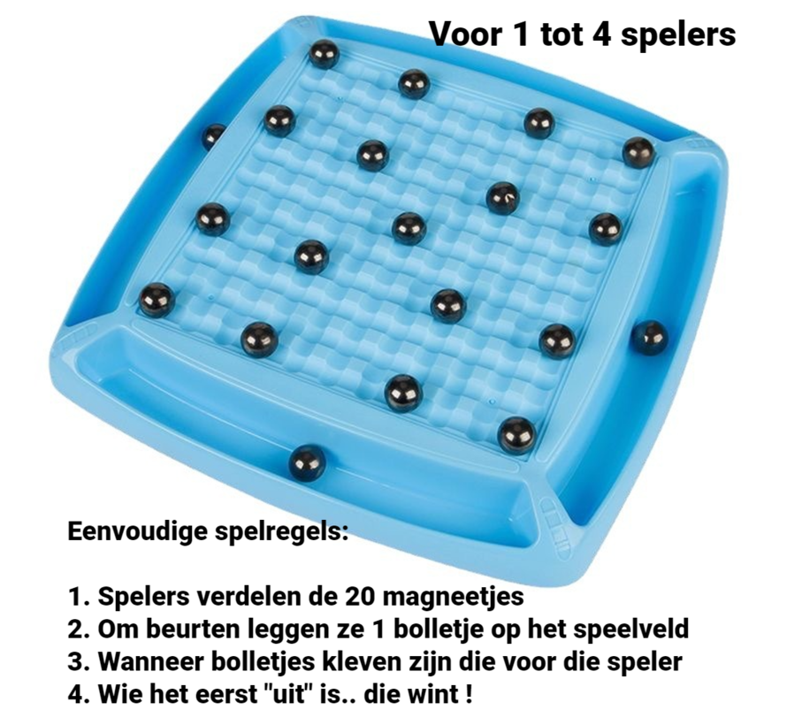 Allernieuwste.nl® NIEUW Spel Magnetic Battle Chess voor 1 tot 4 Personen - Logisch Nadenken - Vanaf 9 - 99 jaar - Multiplayer Gezelschapsspel
