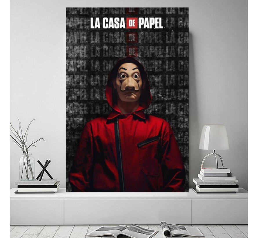 Canvas SET van 2 st.  La Casa De Papel - SET - Kunst Poster - TV serie - kleur - 42 x 30 cm SET