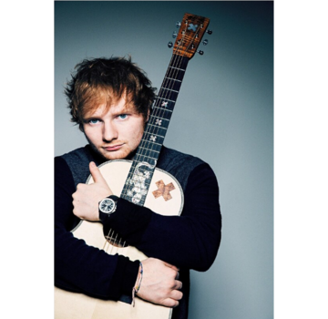 Allernieuwste.nl Canvas Schilderij Ed Sheeran Singer-Songwriter - 50 x 70 cm