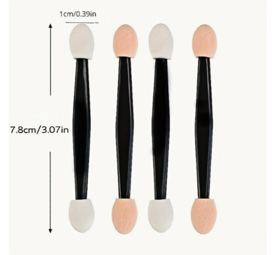 LaGloss® 25 STUKS Dubbele Wegwerp Oogschaduw Spons - Tweekleurig - Make Up Applicator - Oogschaduw Spons Bostels