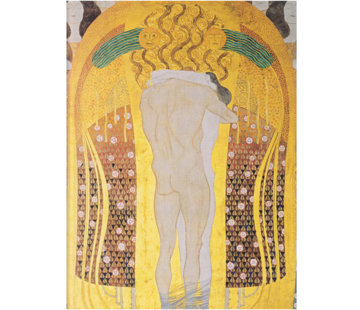 Allernieuwste.nl Canvas Schilderij Gustav Klimt Een Kus voor de Hele Wereld - 60 x 90 cm