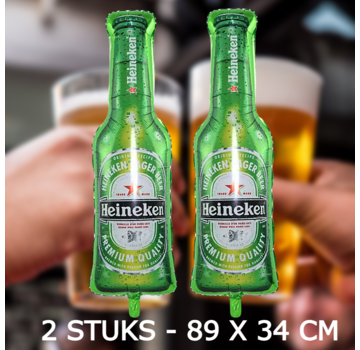 Allernieuwste.nl 2 STUKS Opblaasbare Heineken Fles Ballonnen