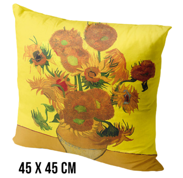 Nieuw Kussenhoes Zonnebloemen Vincent Van Gogh - 45 x 45 cm