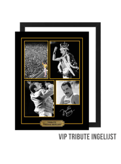 Allernieuwste.nl Canvas Schilderij VIP Tribute Freddie Mercury Queen - INGELIJST - 30 x 40 cm