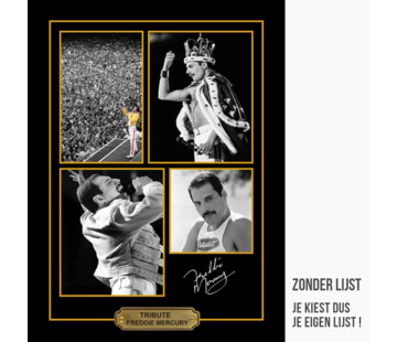 Allernieuwste.nl Canvas Schilderij VIP Tribute Freddie Mercury Queen - 30 x 40 cm