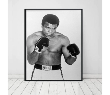 Allernieuwste.nl Canvas Schilderij Boksen Muhammed Ali - 50 x 70 cm