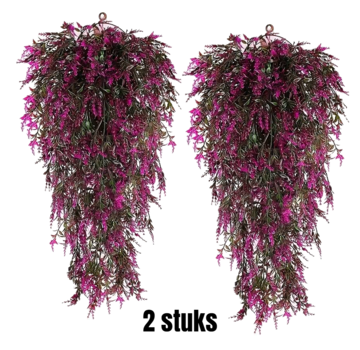 Allernieuwste.nl 2 STUKS Hangende Rode Kunst Lotus Bloemen - 75 cm