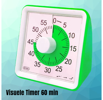 Allernieuwste.nl Visuele Afteltimer Met Nachtlampje - 60 Minuten - Groen Groen