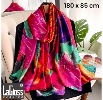 LaGloss Tijdloze Vintage Tie Dye Print 3 Sjaal -  180 x 85 cm