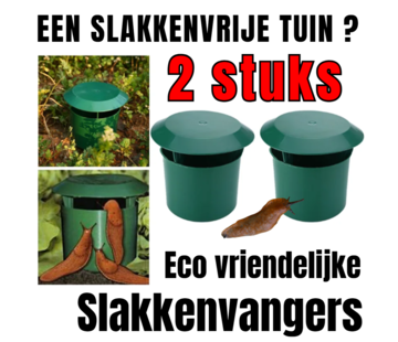 Allernieuwste.nl 2 STUKS Slakkenvallen - Groen